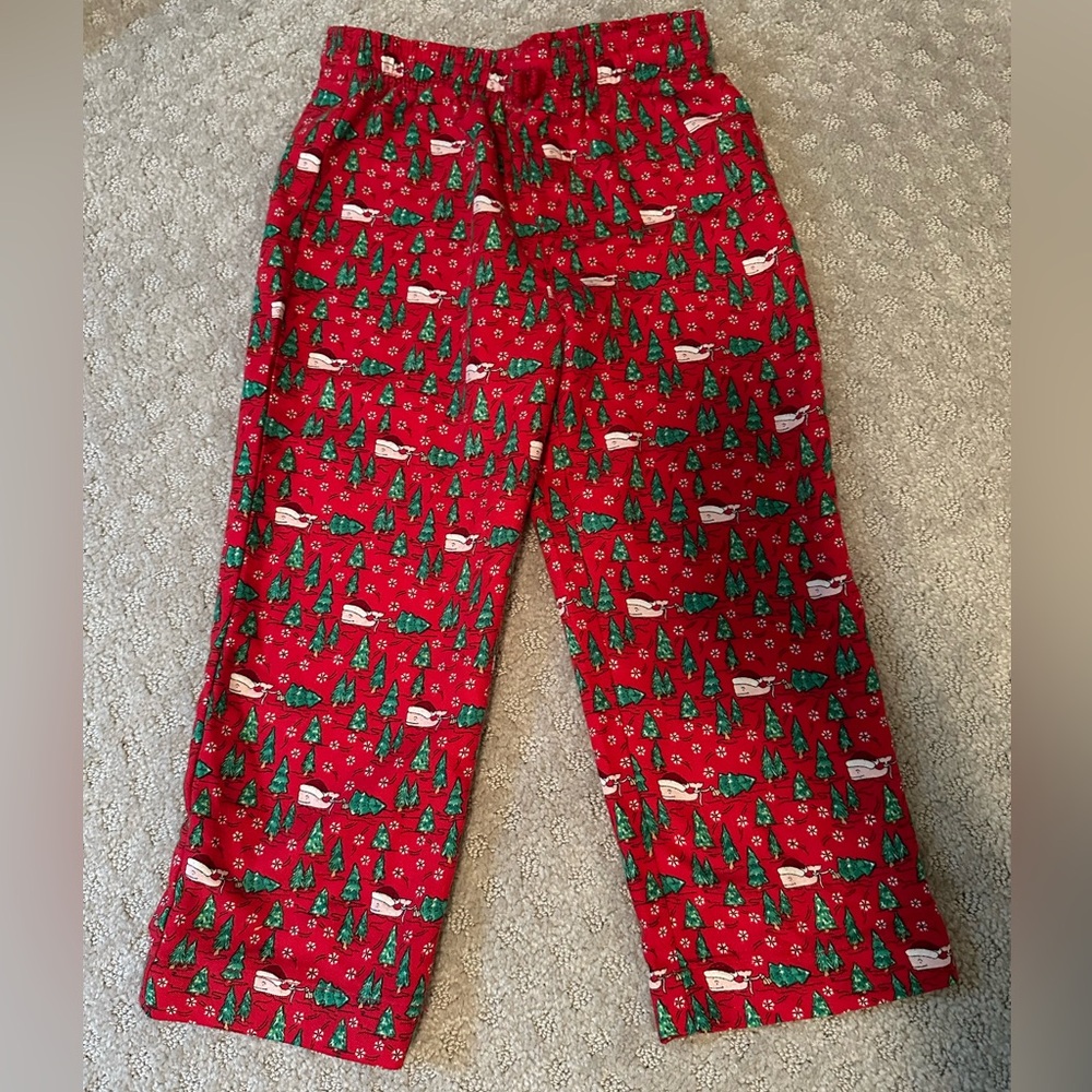 Vineyard Vines boys size 5 red flannel Christmas holiday pajama pant.